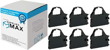 بديل متوافق لشرائط الطابعة السوداء Star-Micronics NX-2400/NX-2410/NX-2415/NX-2420/NX-2480/LC-24-10/LC24-15 6/PK STR011010