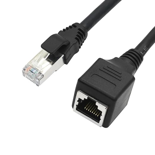 Cable de extensión Ethernet Cat6 RJ45 macho a hembra 50 cm miniatura 2