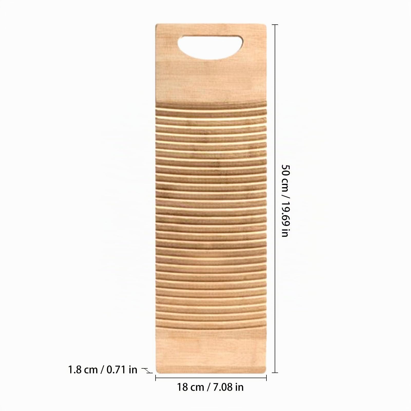 Tabla de lavar de madera de bambú, tabla de lavandería, lavar a mano, tabla de lavar ropa gruesa, duradera, tabla de lavar para ropa de niños, camisas, limpieza de ropa tabla de fregar
