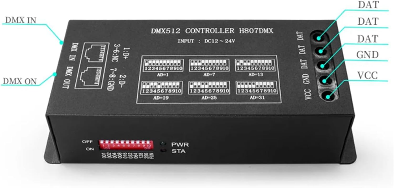 WS2812 Breakout Hookup Guide - SparkFun Learn Bannik 4X 512 H807 RGB LED コントローラー WS2811 WS2812B WS2813 WS2815 ピク