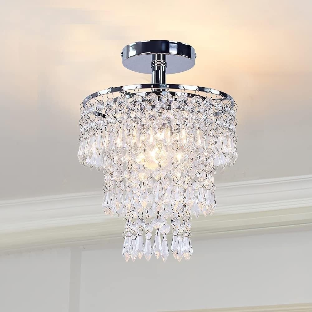 Plafón de cristal moderno para isla de cocina y pasillos elegantes