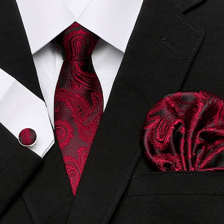 Set de corbata y gemelos con caja regalo para hombre miniatura 3
