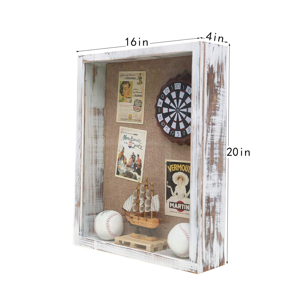 Cadre Photo 3D à Remplir, Cadre 3D Profond A4, 22,7 x 31,4cm Cadre Profondeur, Cadre de Boîte D