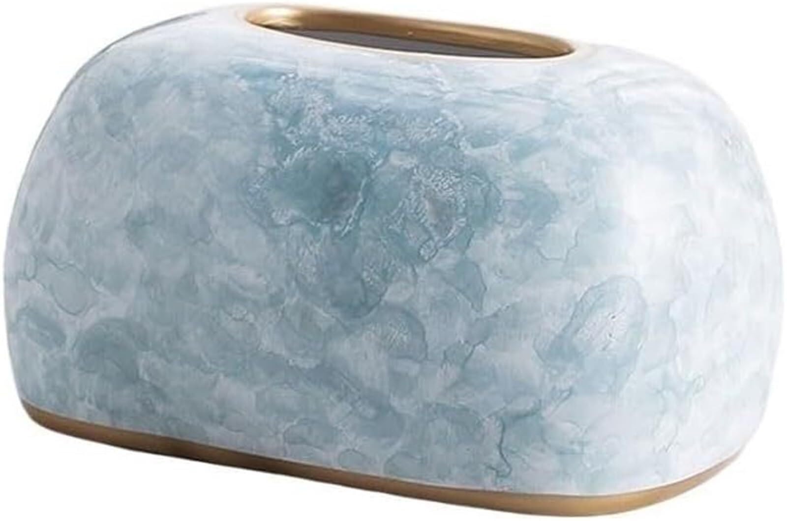 Porte-boîtes de mouchoirs de salon en céramique artisanale haut de gamme