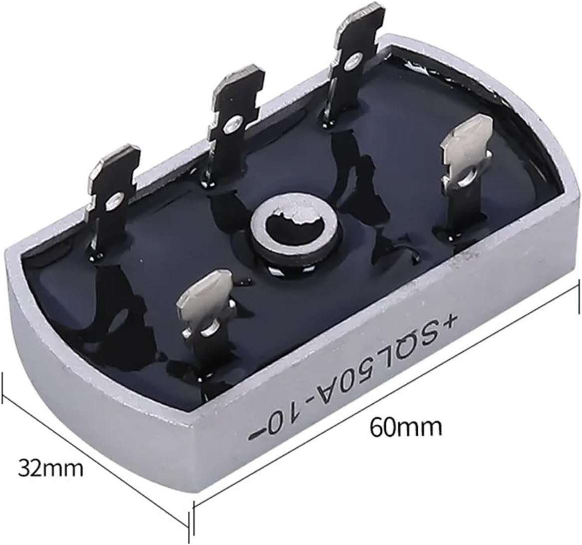 2Pcs/Lot SQL50A Bridge Rectifier 3 Phase Diode 50A Amp 1000V