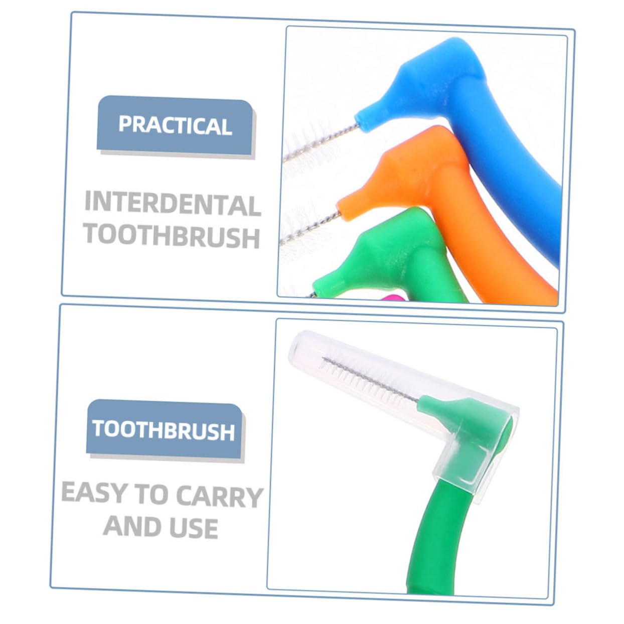 5 Series Cepillo Limpiador Interdental Cepillo Limpiador Interdental Oral Diente Portátil Alcance s De Multipack Viaje Delgado De 30 piezas x 5