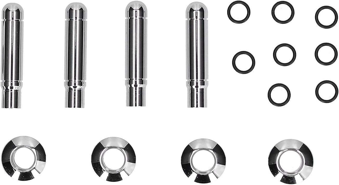 ARAMOX Car Door Lock Knob, 8pcs ABS + Chrome-Plated Car Door Lock Pin with Cover Replacement for/Cruze/