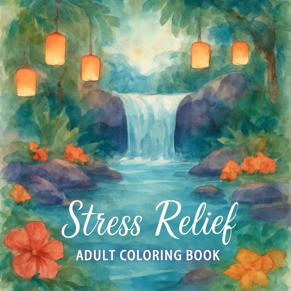 Stress Relief Coloring Book for Adults: Relaxing & Mindfulness Designs to Reduce Anxiety and Calm the Mind