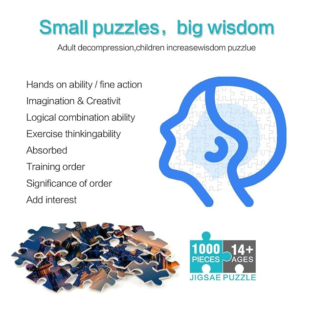 Foto 3 de 8 de Viena Puzzle de 2000 Piezas para Adultos Juguetes adictivos Que desafían la Inteligencia Cerebral Actividades…