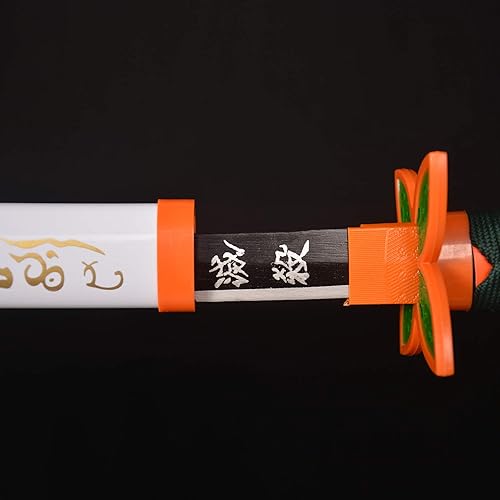 Miniatura 4 de SV - Espada de anime hecha a mano para cosplay, espada Demon Slayer, espada Kochou Kanae, funda blanca de 41 pulgadas