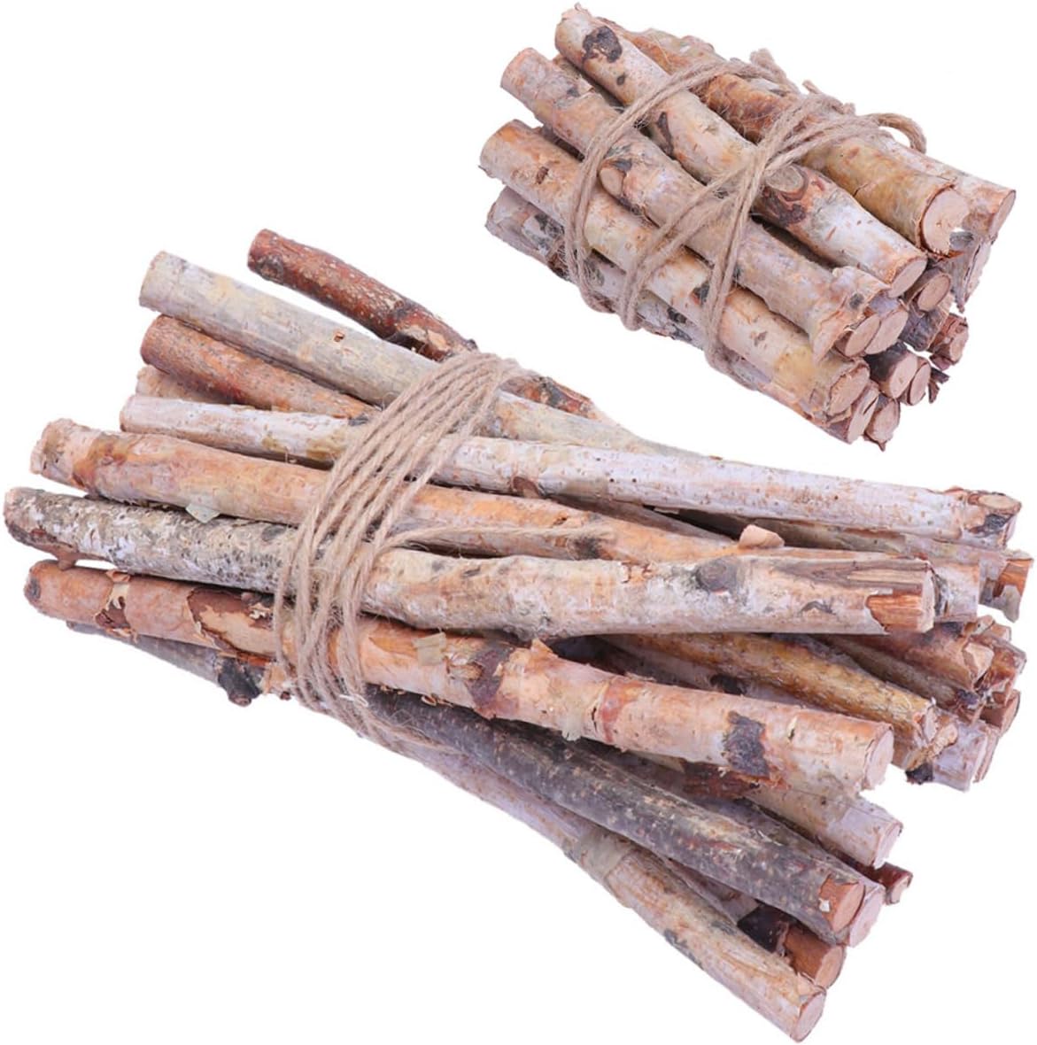 40pcs Decorative Birch Logs Natural Dried Tree Branches for Rustic Home Vase Fillers and Seasonal Decorations Weddings Events