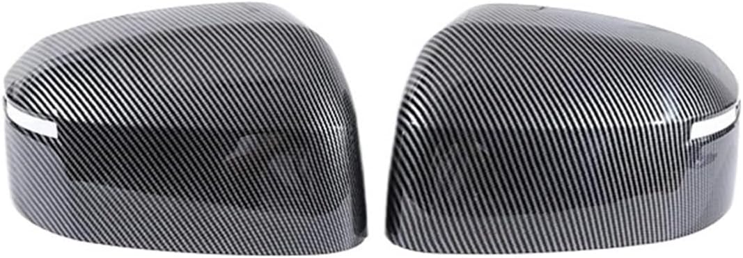 ヒュンダイエラントラ 2012-2018 ABS バックミラー保護シェルクロームカーボンファイバー装飾ホーンカバー外装と互換性(Br 車のバック サイドミラーカバーウィングキャップエクステリアステッカードアリアビューケーストリム、アルファ用、ロメオ用、ステルヴィオ20 1 ... リアビューミラーカバー サイドリアビューミラーカバー 保護キャップ トリムステッカー と互換性がある Hyundai Santa F