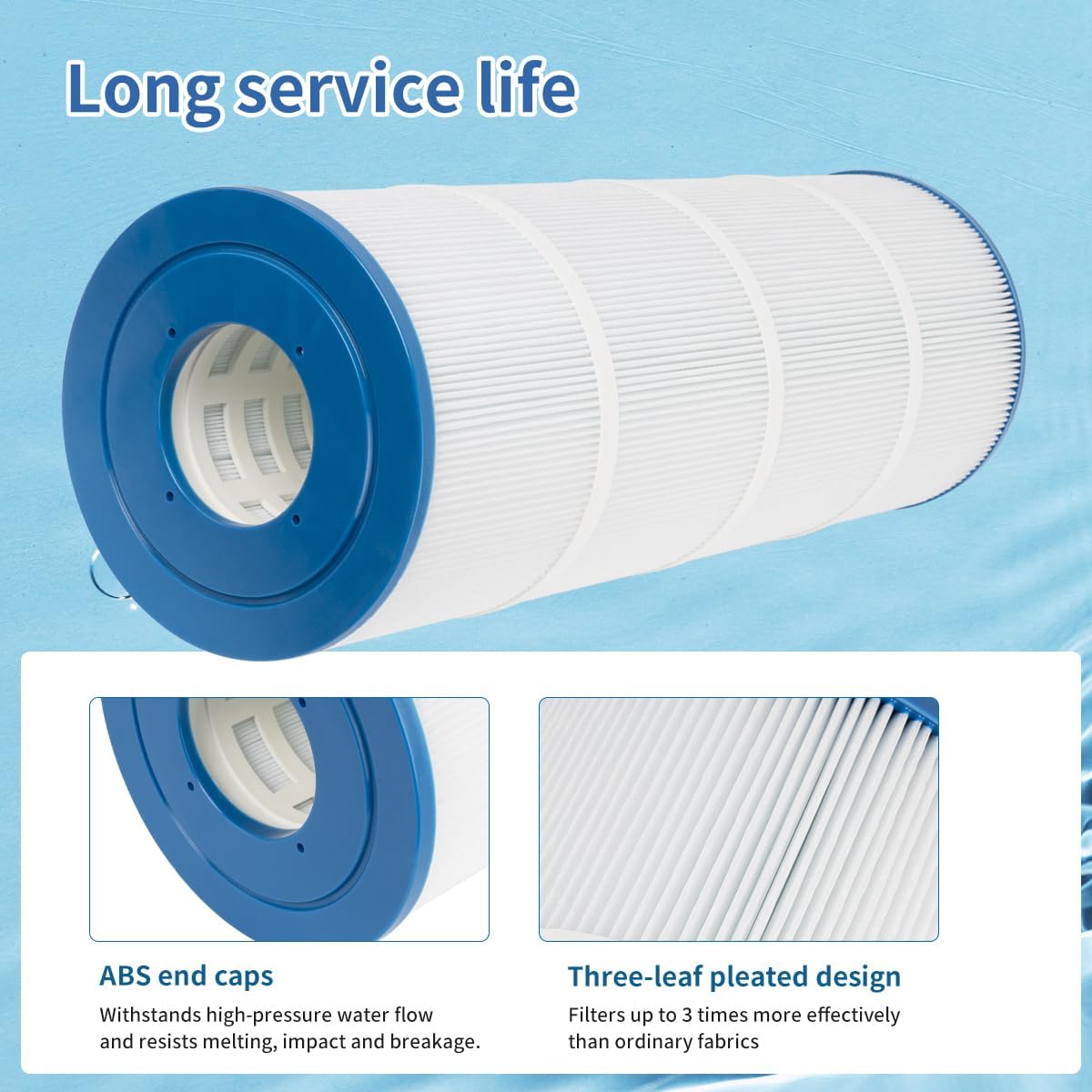 Paquete de 4 Cartuchos de Filtro de Repuesto para SwimClear C3025, C3030, PA 81, C-7483, FC-1225, FC-6425, Ultral-A3 Filtro para Piscina de SPA