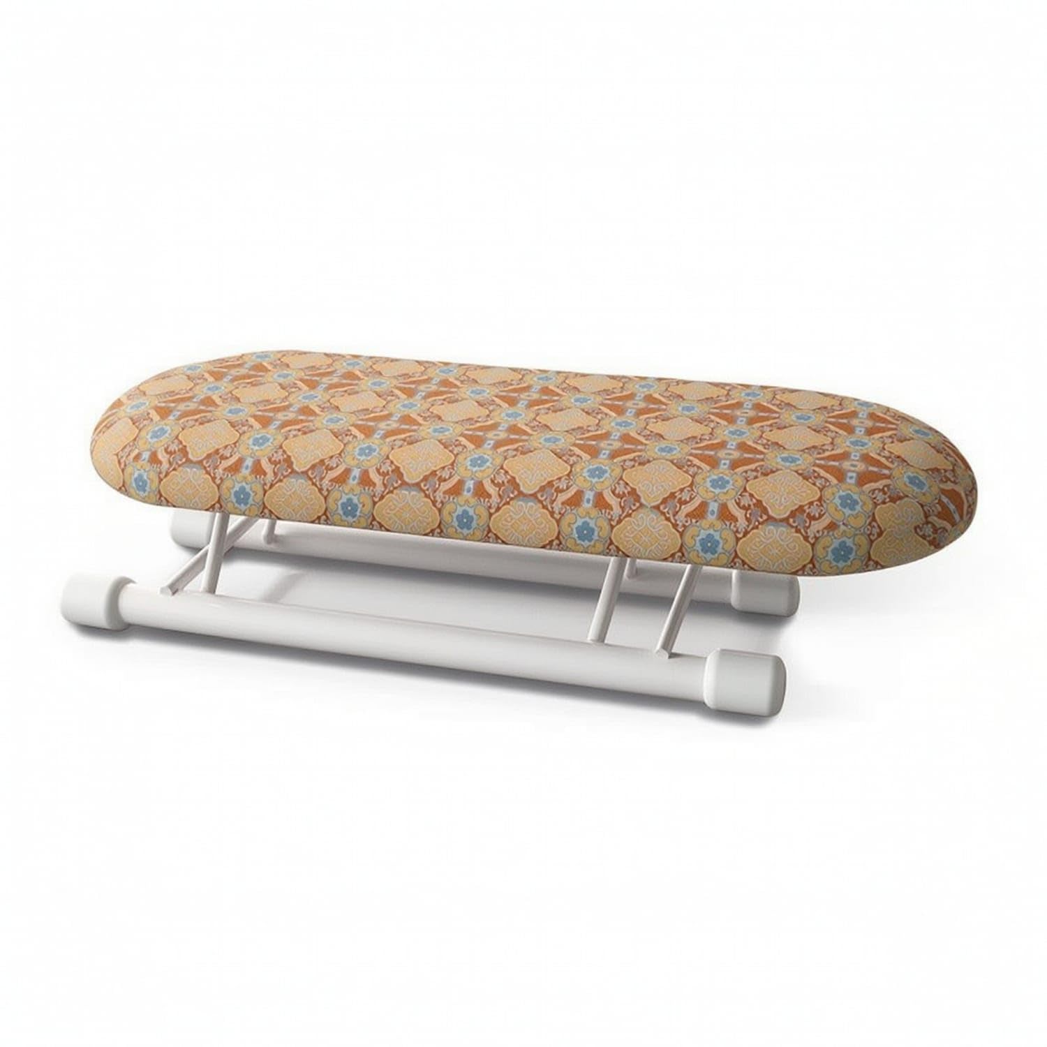 Foldable Desktop Folding Sleeve Ironing Board Compact Sleeve Ironing Board with Folding Frame Tabletop Portable for Home, Travel, Apartment, EU Warm-Pattern-image-9