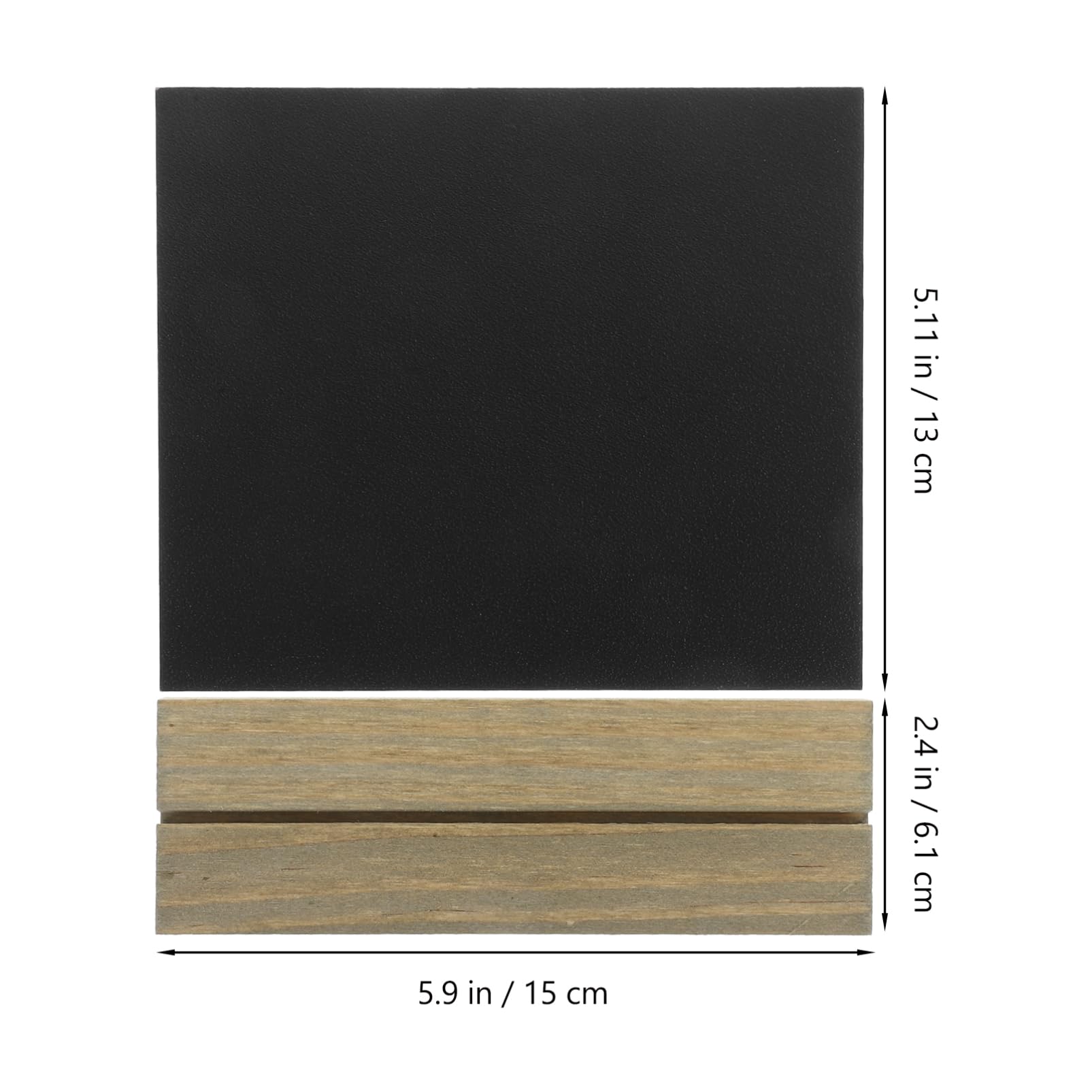 Luxshiny 10pezzi Lavagna in Legno Mini con Supporto per Uso da Tavolo Piccola Lavagna Decorativa per Messaggi per Bar Buffet Etichette Alimentari