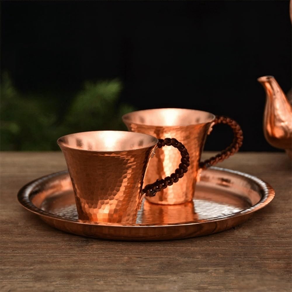 COPPER 100  WARE ３点セット Amazon.com | RYUHYF Handmade Pure Copper Teacup, Pure Copper Tea