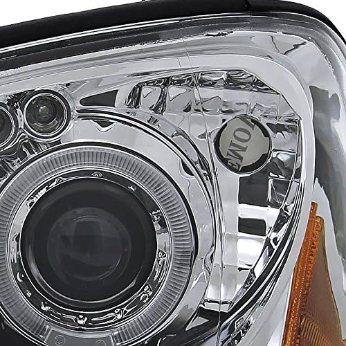 Spec-D Tuning 2LHP-WRX05-TM Subaru Impreza Wrx Sti Jdm Clear Chrome Halo Led Projector Head Lights