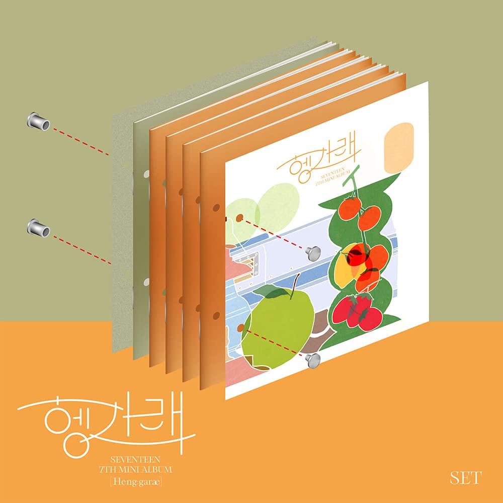 Seventeen 7th Mini Album Heng:garae [SET] CD + Booklet + Lyric Paper + PhotoCard + Sticker + Bookmark