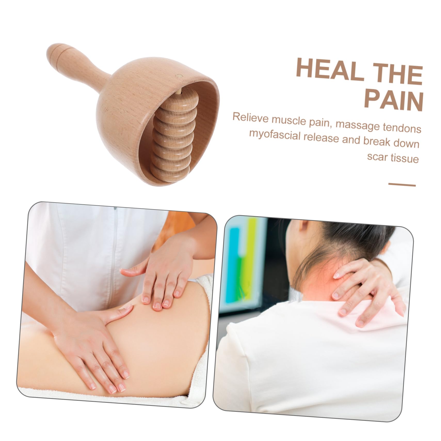 Anneome 2pezzi Massaggiatore Muscolare Strumento Per Tensione Muscolare Design Per Fitness e Relax Per Schiena e Spalle
