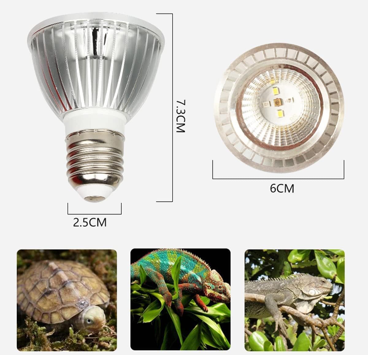 UVA Uvb Lampada Solare A Spettro Completo Sunbathe Lampada Termica per Acquario Tartaruga Lucertola Anfibio Habitat
