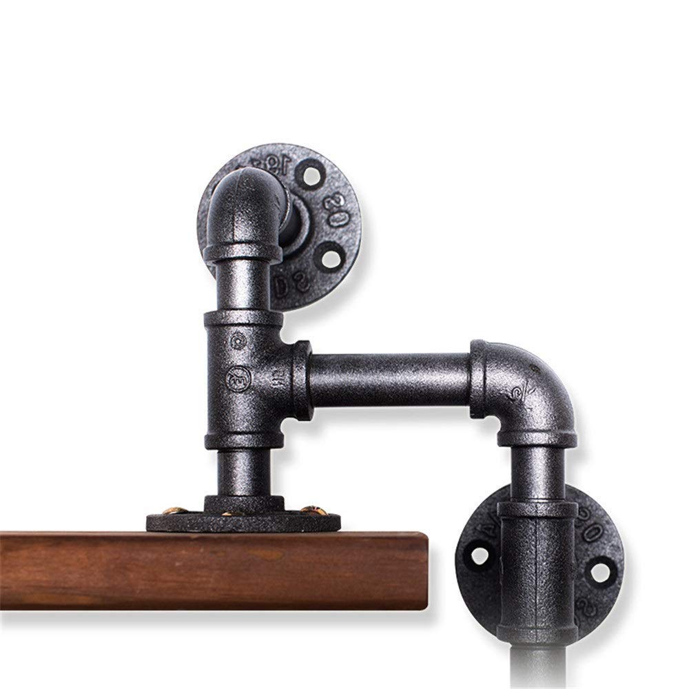 Retro-Rohrregal Industrie-Stil – 195,6 Cm Hoch, 35,6 Cm Tief, DIY, Für Wand Oder Boden, 2 Stück (ohne Bretter)