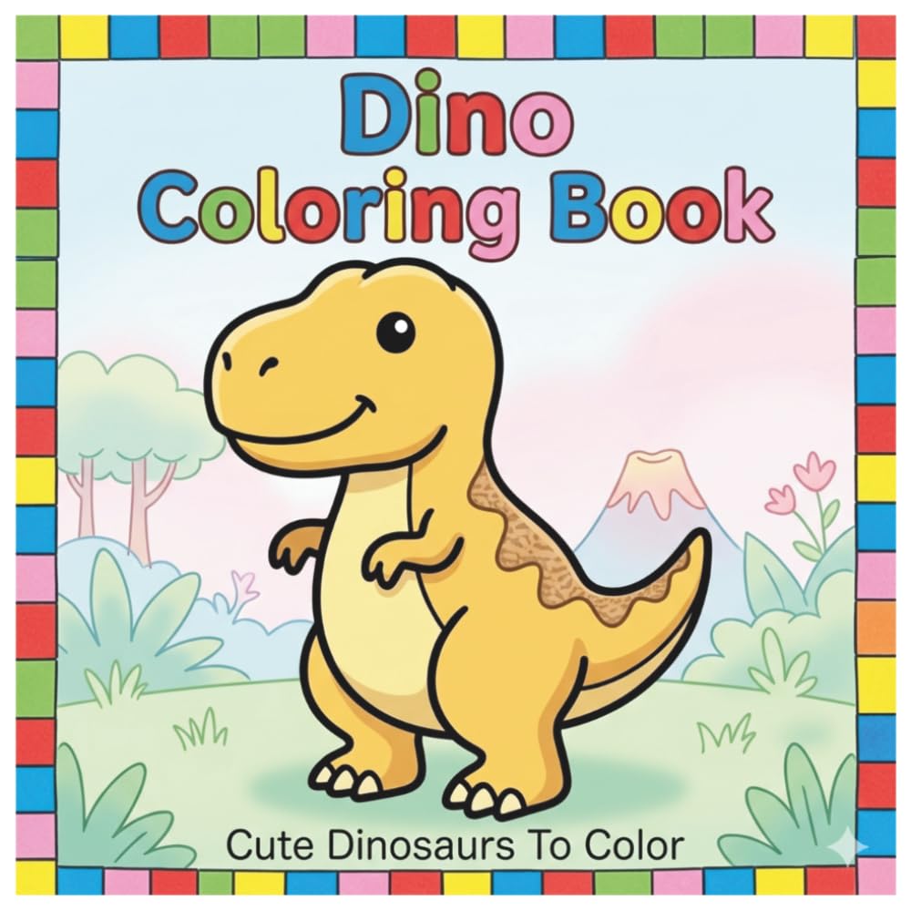 Dino Coloring Book: Coloring Book For Kids | Cute Animal Coloring Book | Dinosaur Coloring Book | Dinosaurs For Kids | Kid Coloring Book | Coloring Pages For Children Ages 3-6