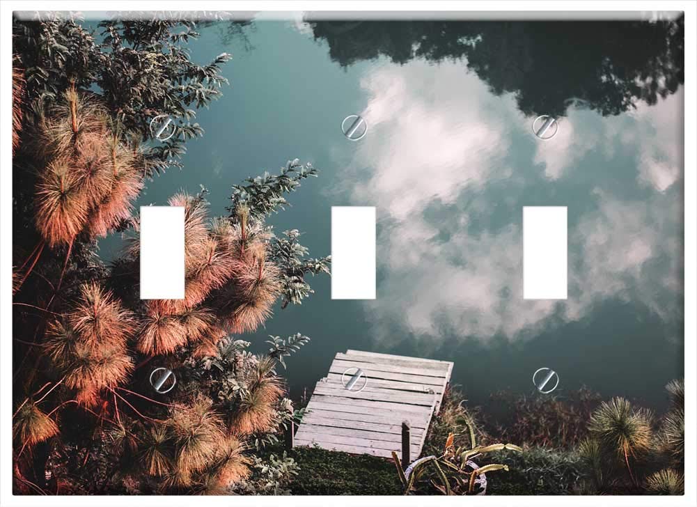 Switch Plate Triple Toggle - Save Global Green Ecology Ecosystem Earth Outdoor