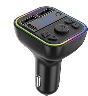 Fm-sändare för bil, FM-sändare för bil Calling Audio Receiver Music Adapter | MP3-musikspelare USB Adapter Utomhus bil SUV lastbilar
