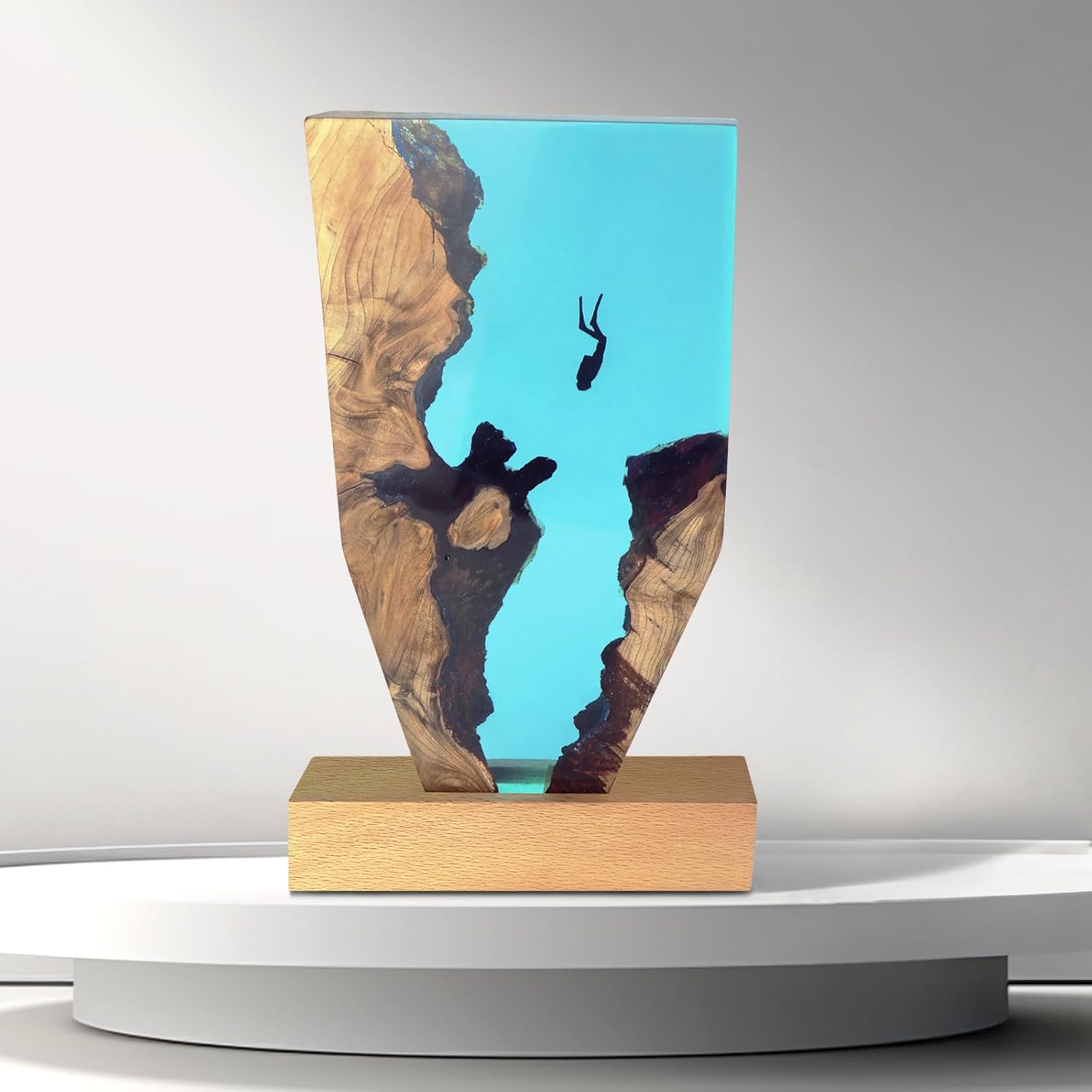 eletriace Epoxy Resin Desk Art Ornaments For Men Office