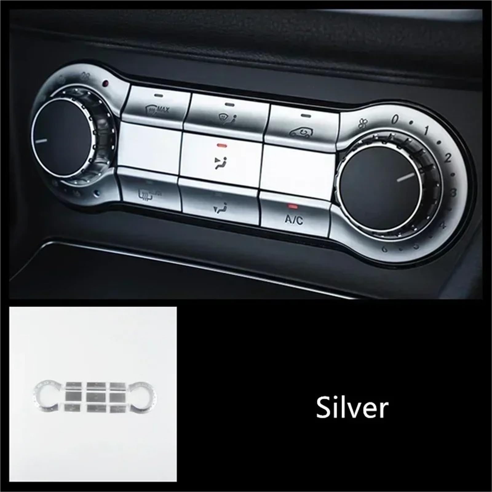 Compatible Avec Benz Pour Classe B Pour W246 2012-2019 Autocollant Style Voiture Console Centrale Boutons Climatiseur Autocollants Garniture