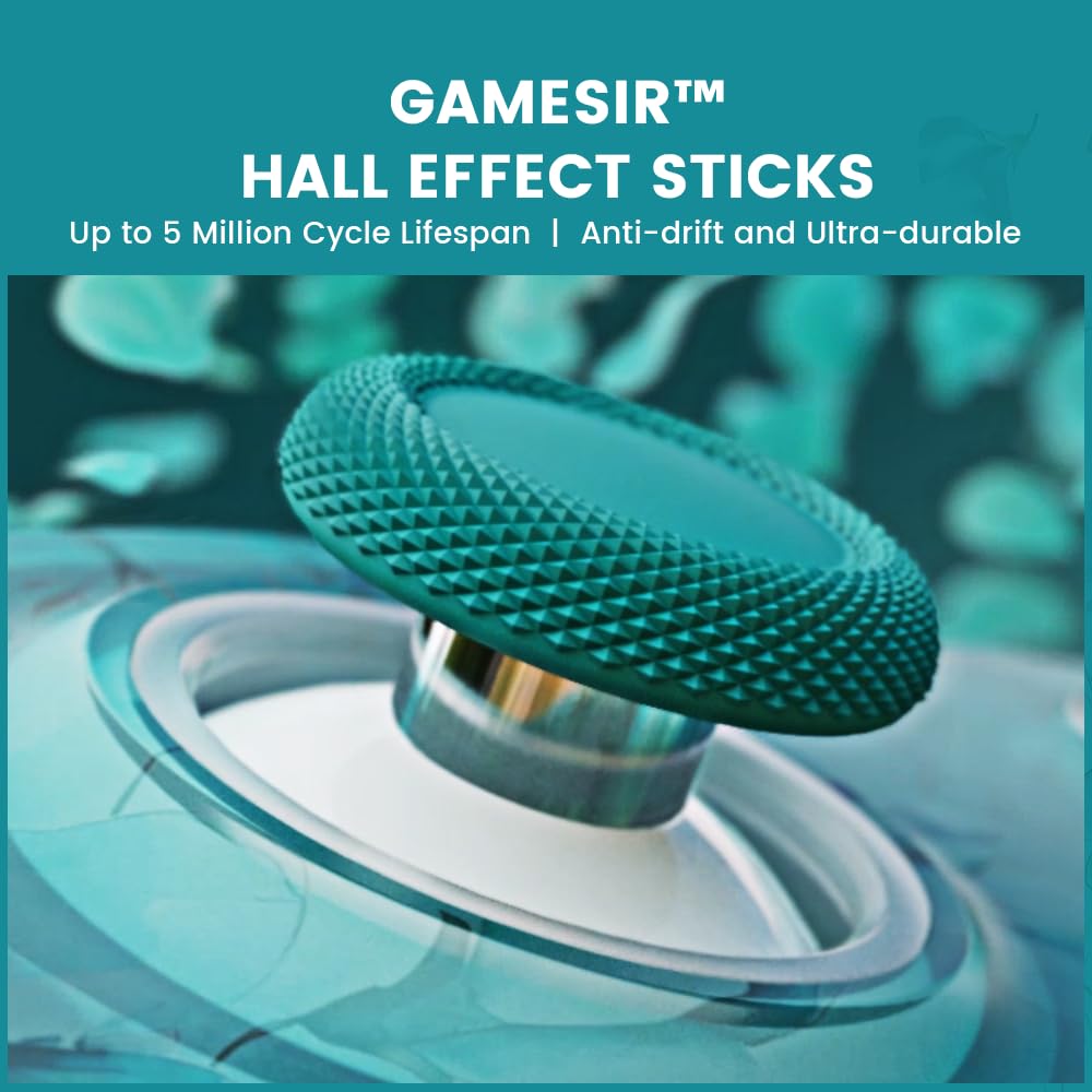 GameSir T7 Pro Mando con Cable Floral para Xbox Series X|S, Xbox One, Windows 10/11, Sticks y Gatillos con Efecto Hall con Topes de 2 Posiciones, 4 Motores de Vibración, 2 Botones Traseros Mapeables