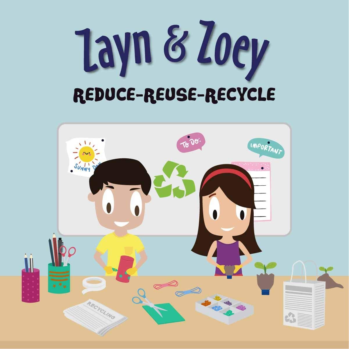 Buy Zayn and Zoey Reduce - Reuse - Recycle Kids Story Book for Early ...