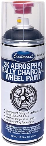 Miniatura 2 de Eastwood Pintura de uretano para rueda de uretano catalizada Aerospray de larga duración, color gris carbón, 11.9 onzas