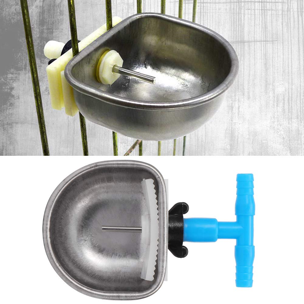 Dispensador de Agua de Conejo, 5 Piezas, de Acero Inoxidable, de Conejo, Accesorios automáticos, tazón para Beber, Accesorio de Granja (Small Bowl)
