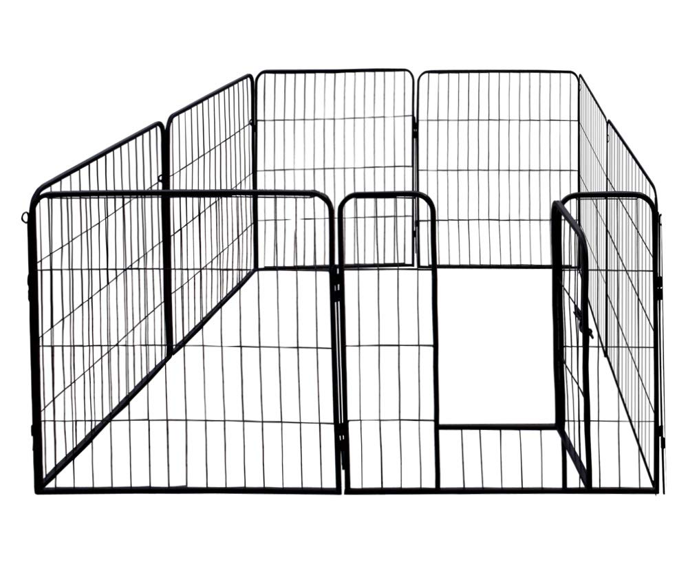 Petigi Recinto Gabbia Cuccioli Grande per Cani Roditori Animali Pieghevole 3 Taglias Disponibile 8 o 16 Parti, Dimensioni (L x A):80 x 80 cm (8X)