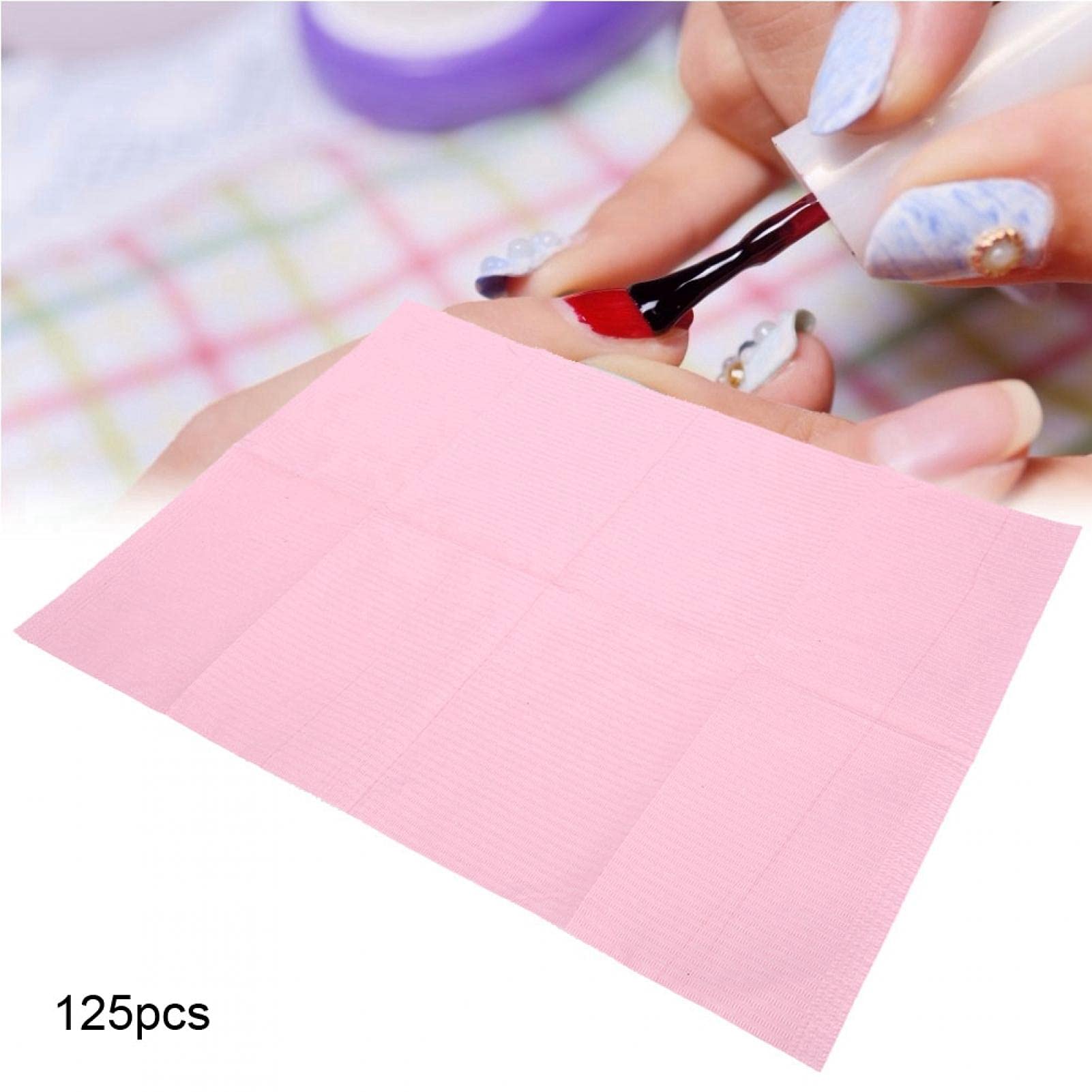 125pcs Tovaglietta Usa e Getta per Nail Art - Impermeabile in Carta da Salone, Protezione per Scrivania - per Casa, Ufficio, Salone per Unghie