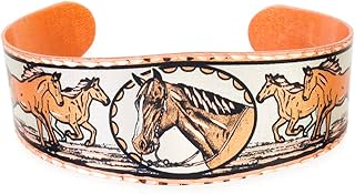 Native American Copper Bracelets in Turtle Cuff/Horse Cuff/Art Deco/Stars/Kokopelli/Hummingbird Cuff/Butterfly Cuff/Dragonfly Cuff/Bison/Elephant/Wolf Cuff/End of the Trail Jewelry