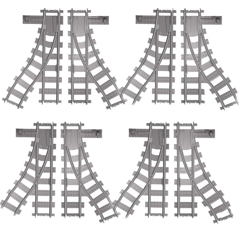 Lot De 40 Rails De Ville En ABS – Kit D'extension Compatible Avec Les Grandes Marques – 13,5 Cm Par Rail – Pour Blocs De Construction