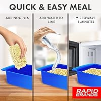 Vista 3 de Rapid Ramen - Olla para cocinar ramen en microondas, libre de bisfenol A (BPA), apta para lavavajillas, perfecta para residencia universitaria, Rosa