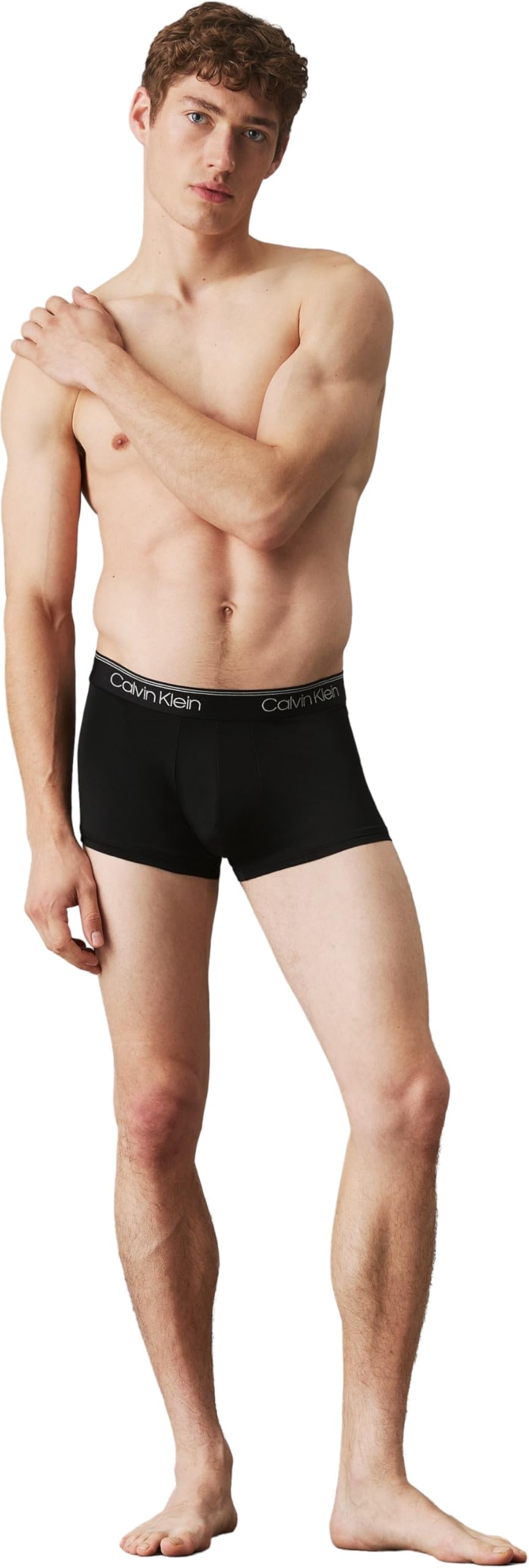 Calvin Klein Pack de 3 Calzoncillos Bóxer para Hombre Low Rise Trunk Algodón Elástico