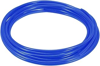 sourcing map - Tubo de aire neumático, 6 mm OD x 4 mm ID 7 m (275 pulgadas), poliuretano de poliuretano de la manguera de la manguera del compresor de aire, color azul
