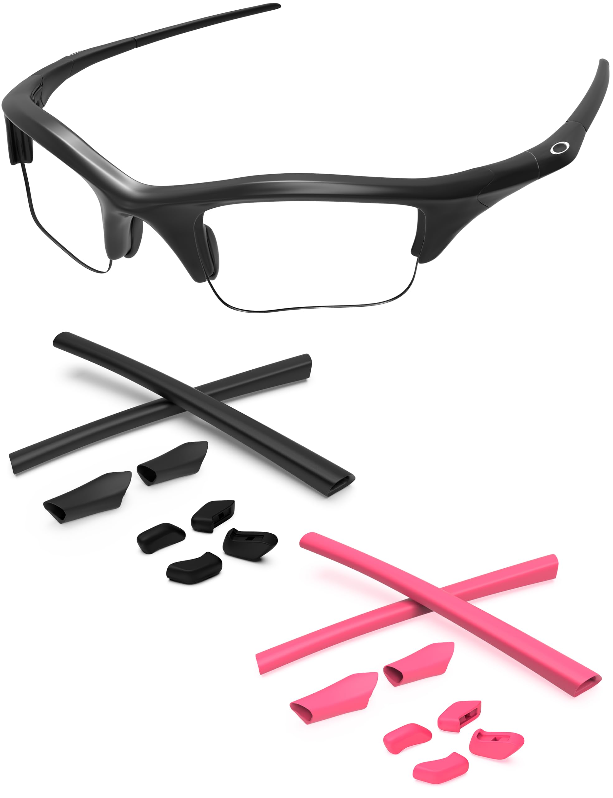 Replacement Nose Pieces &amp; Ear Socks Rubber Kits for Oakley Half Jacket/Half Jacket XLJ