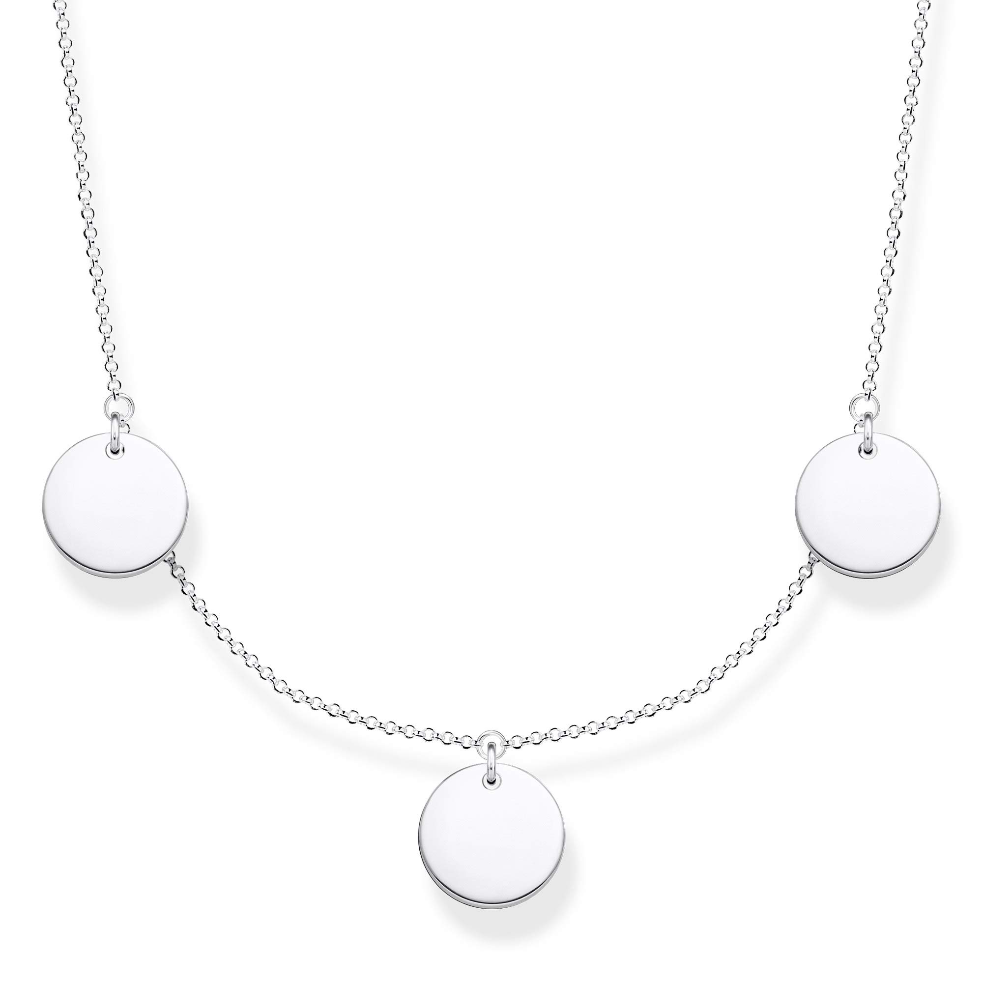 Thomas Sabo Kette mit DREI Coins KE1959-001-21-L45V Womans Necklace