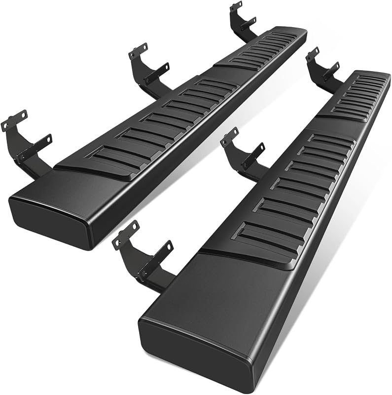 PZ Running Boards Compatible with 2015-2026 Ford F150/2017-2026 F250 F350 | 6" Crew Cab Aluminum Side Steps,500LBS Capacity,No Drill Installation,Direct Fit,Rustproof Nerf Bar