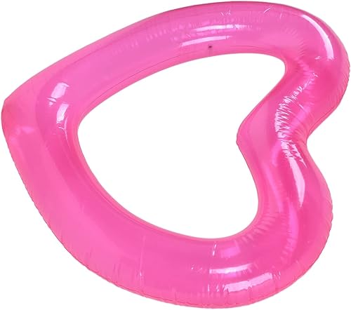 Miniatura 6 de Mumusuki Anillos de natación inflables, flotador de piscina en forma de corazón, tubo de verano, diversión de agua, juguetes para fiestas en la