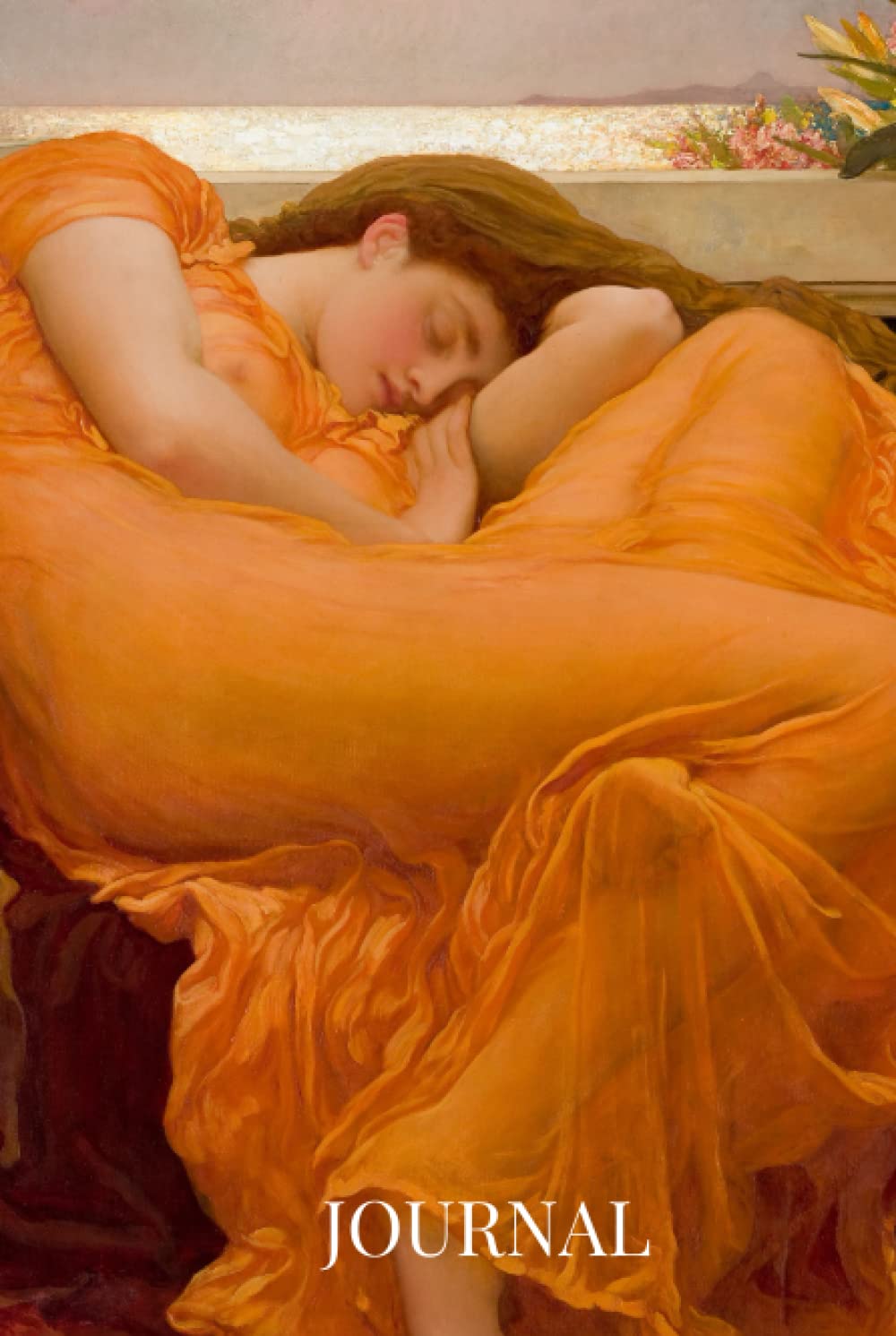 Journal: Lord Frederic Leighton - Flaming June - 100 page Blank lined journal note book (Classical Art Journals - notebooks)