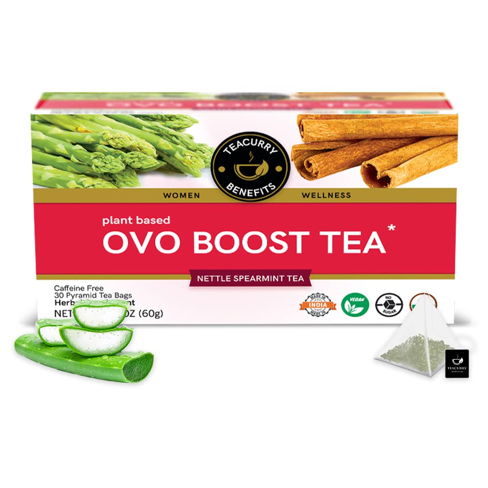 TEACURRY Ovo Boost Tea (1 Month Pack | 30 Tea Bags)- For Ovulation and Better Egg Days(Made In India)