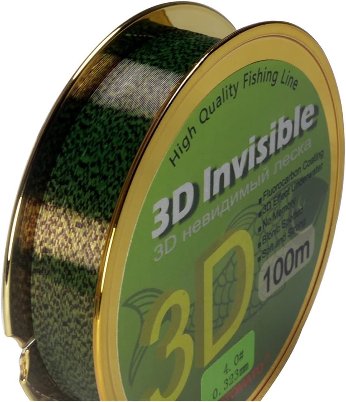 Fishing Line Fishing Line 100M Super Strong Camouflage Fishing Line Fluorocarbon Coating Super Strong Freshwater Saltwater Equipment for Carp Fishing Fishing Wire