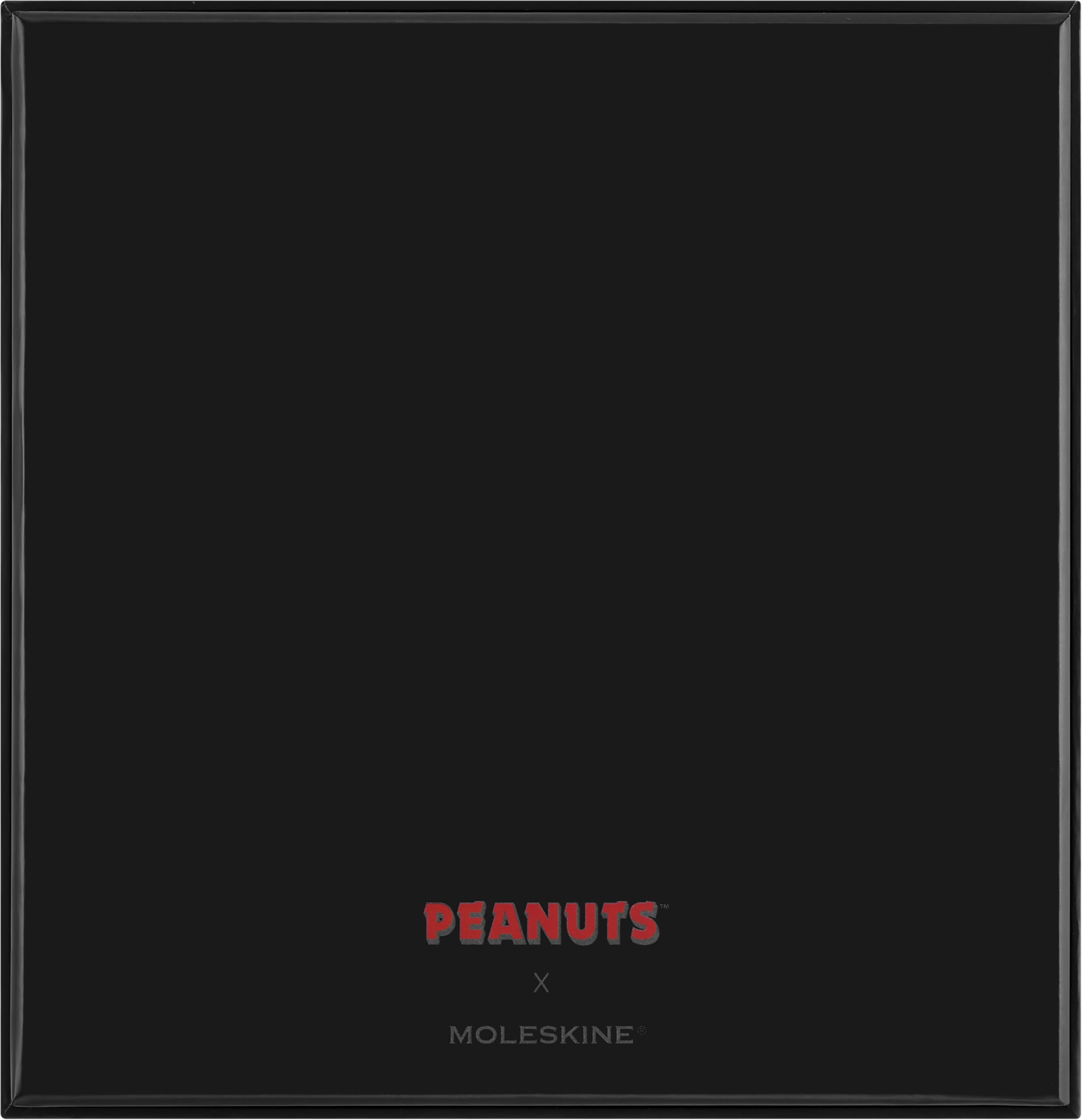 Moleskine Peanuts thematische Box limitierte Ausgabe, Snoopy Notizbuch L/A5, liniert, fester Einband, schwarz, Blackwing Snoopy Graphitstifte (4x)