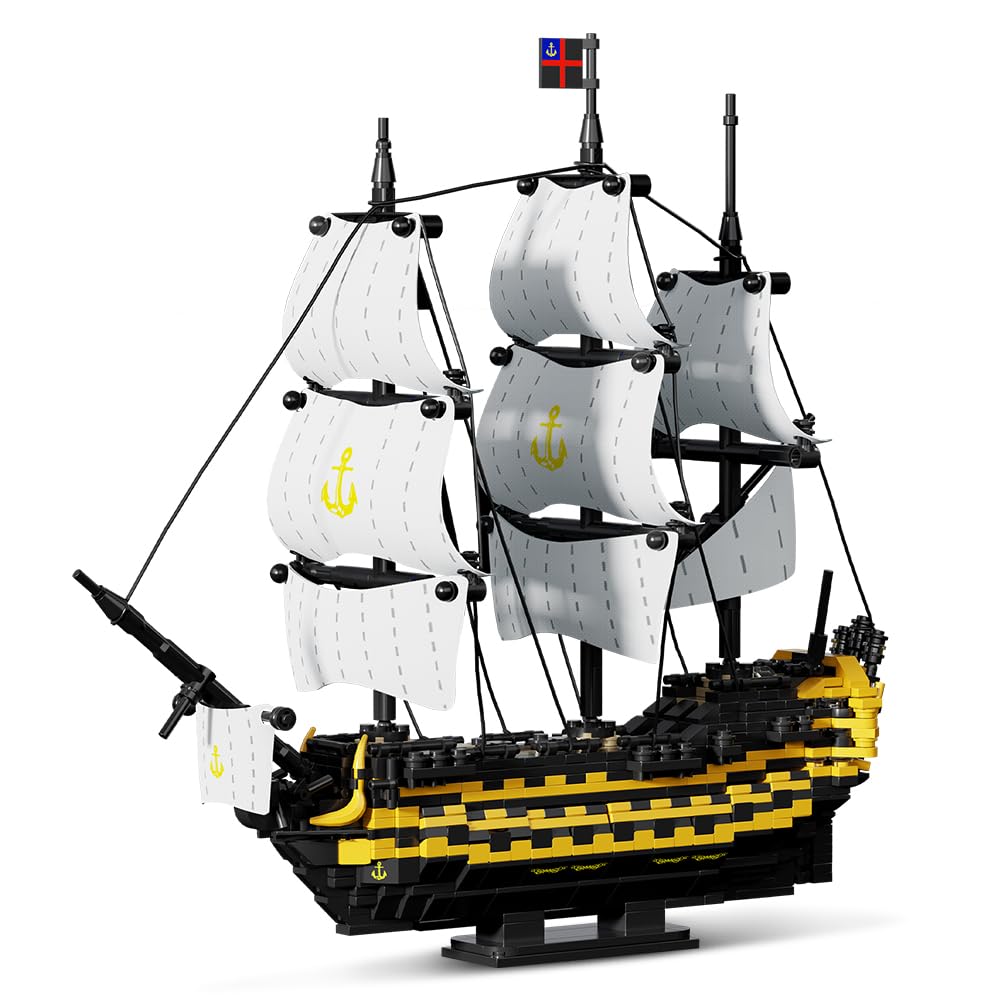 DUANT Victory - Juego de construcción de barco pirata, kit de vacaciones de la serie MOC, modelo de exhibición coleccionable para adultos